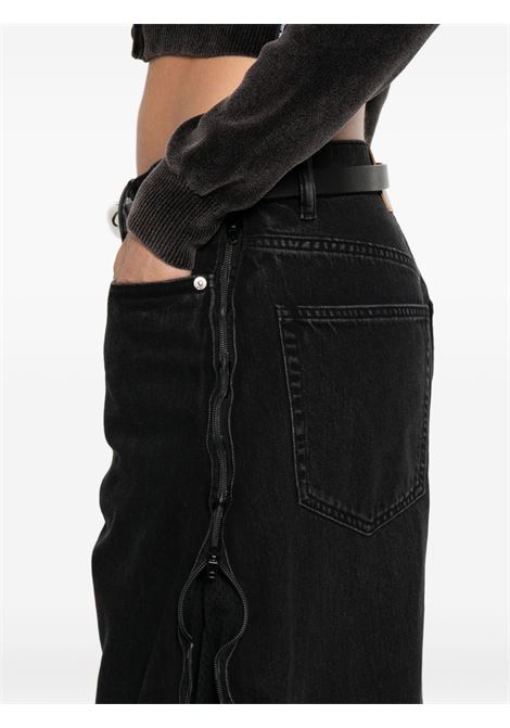 Black zip-detail jeans Alexander Wang - women ALEXANDER WANG | 4DC3254881020A